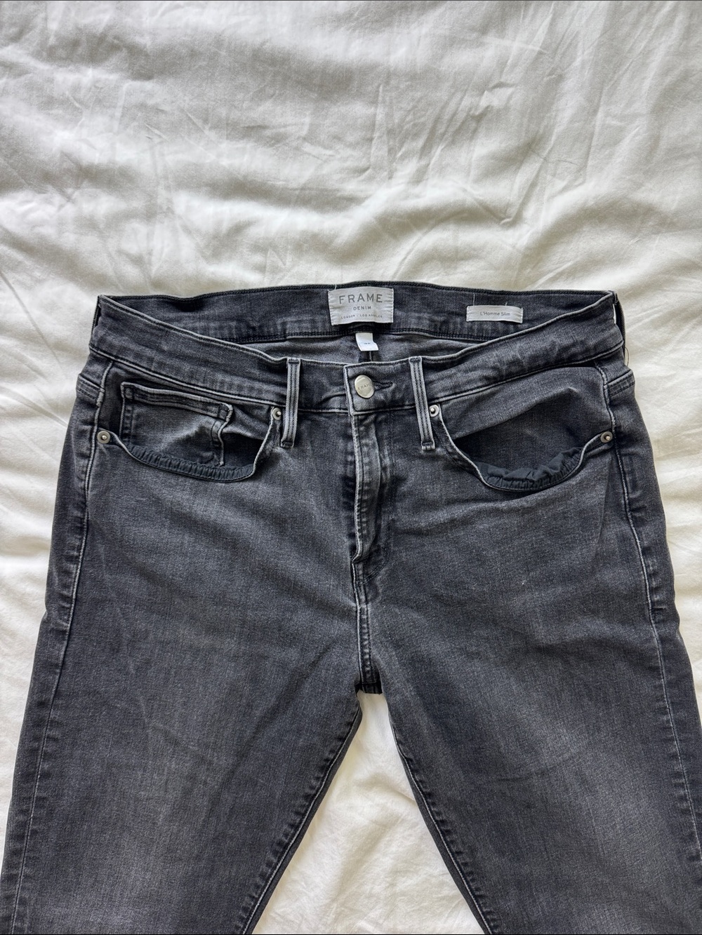Frame Denim Black-Grey Jeans